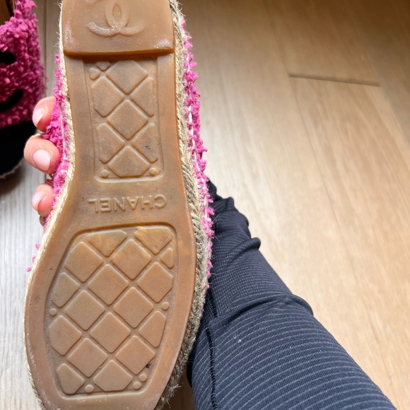 Chanel Espadrilles Pink /Navy Terry as 35/5 RARE! Authentic - Picture 4 of 12